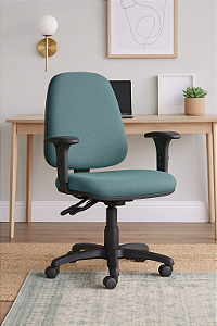 Cadeira Escritório Corporativa Presidente Sky Ergonômica Home Office Braços Laudo Ergonomico P/ NR17 Reguláveis