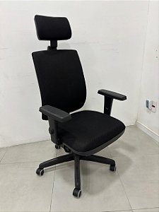Cadeira Presidente Brizza Apio de Cabeça Ergonomica Braços Regulaveis