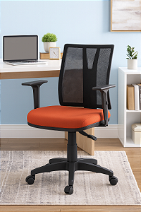 Cadeira Escritório Addit Executiva Giratória Ergonômica Braços Reguláveis Home Office Corporativa Laudo Ergonomico P/ NR17
