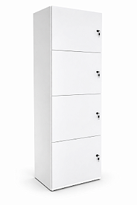 Armario Alta Locker Escaninho 4 Portas com Chaves L 0,41 x P 0,40 x A 1,59 m