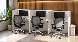 Baia Telemarketing 3 Lugares Simples Lado a Lado 15 mm 2,70 m