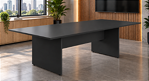 Mesa Sala de Reunião Retangular 2,00 x 0,90 x 0,75 m 40 mm Escritório Corporativo