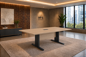Mesa para Sala Reunião Retangular 2,00 x 0,90 m 25 mm Escritório