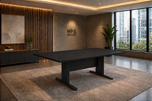 Mesa para Sala Reunião Retangular 2,00 x 1,20 m 25 mm Escritório
