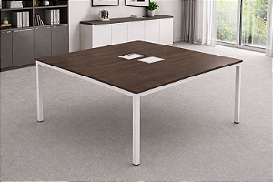 Plataforma de Trabalho 2 Lugares 25 mm 1,60 x 1,20 m Estação Caixa de Tomada