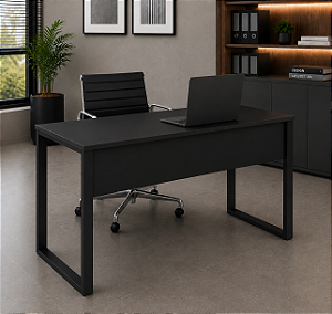 Mesa para Escritório Reta Home Office Pé em Aço Tubular 1,00 x 0,50 m 15 mm Escrivaninha
