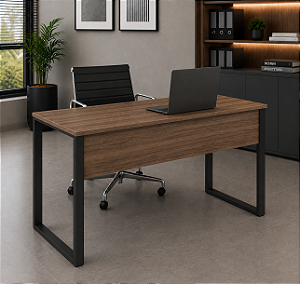 Mesa para Escritório Reta Home Office Pé em Aço Tubular 1,20 x 0,50 m 15 mm Escrivaninha