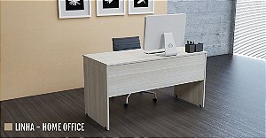 Mesa para Escritório Reta Pé Painel 0,80 x 0,50 m 15 mm Home Office Escrivaninha