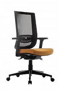 Cadeira Escritório Diretor Try Ergonômica Giratória Tela Mesh Apoio Lombar Home Office Corporativa