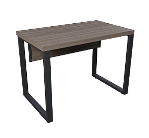 Mesa Reta Escritório 1,35 x 0,60 m 40 mm Pé Tubular Corporativa Home Office Escrivaninha