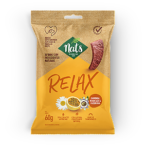 Bifinhos Nats Cães Relax sabor Camomila, Passiflora e Maracujá