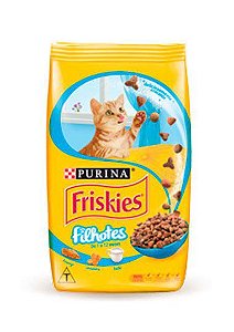Ração Seca Nestlé Purina Friskies Frango, Cenoura e Leite para Gatos Filhotes - 1Kg
