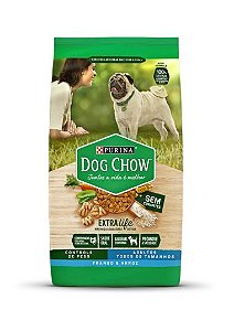 Ração Seca Nestlé Purina Dog Chow Controle de Peso Frango e Arroz para Cães Adultos Todos os Tamanhos