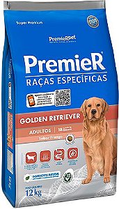 Ração Seca Premier Raças Específicas Golden Retriever Adulto sabor Frango 12kg