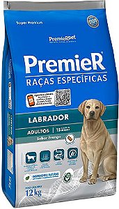 Ração Seca Premier Raças Específicas Labrador Adulto sabor Frango 12kg