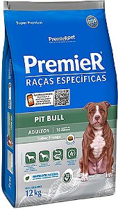 Ração Seca Premier Raças Específicas Pit Bull Adulto sabor Frango 12kg