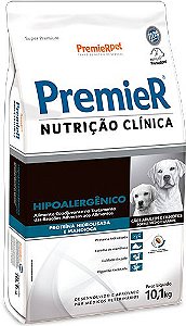 Ração Seca Premier Nutrição Clínica Porte Médio e Grande Adulto e Filhote Hipoalergênico sabor Proteína Hidrolisada e Mandioca 10,1kg