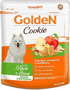 Cookie Golden Cães Adultos Porte Pequeno sabor Maçã e Aveia 350g