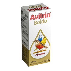 Suplemento Vitaminico Coveli Avitrin Boldo para Pássaros