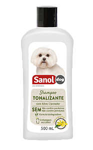 Shampoo Sanol Dog Tonalizante de Pelos Claros 500ml