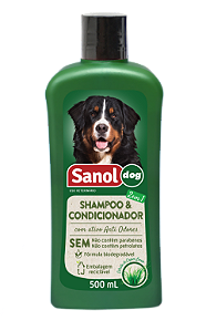 Shampoo e Condicional Sanol Dog 500ml