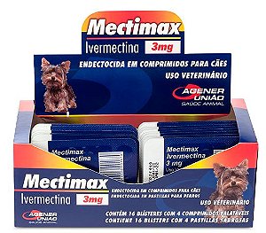 Mectimax Ivermectina 3 mg para Cães