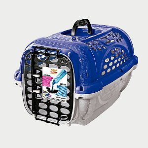 Caixa de Transporte Plast Pet Panther Azul