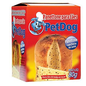PANETTONE PARA CÃES PET DOG 80G - CARNE