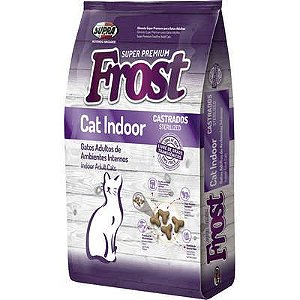 Ração Super Premium Frost Cat Indoor para Gatos Adultos Castrados
