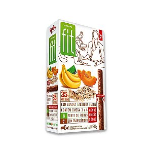 Petisco One by One Fit Sabor Banana, Abóbora e Aveia 50g