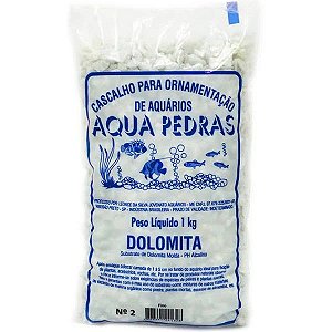 CASCALHO PARA ORNAMENTAÇÃO DE AQUÁRIOS DOLOMITA 1KG