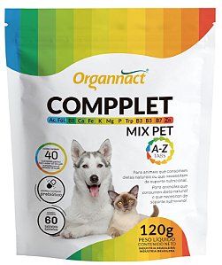 Suplemento Organnact Compplet Mix Pet A-Z 120g