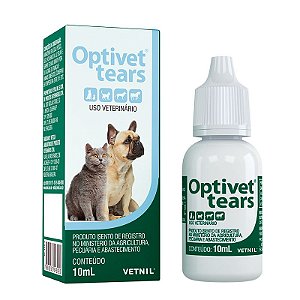 Optivet Tears 10ml Vetnil para Cães e Gatos