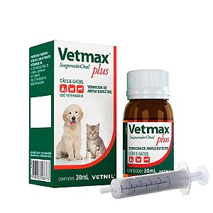 Vermífugo Vetnil Vetmax Plus Suspensão 30ml