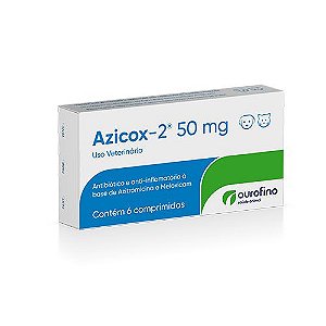 Antibiótico e Anti-inflamatório Ourofino Azicox 2 de 6 Comprimidos