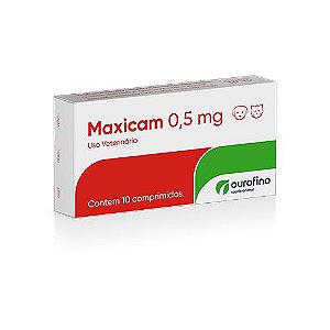 Anti-inflamatório Ourofino Maxicam 10 Comprimidos