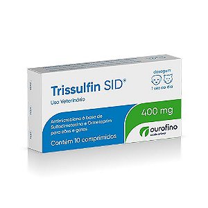 Antibacteriano Ourofino Trissulfin SID 400mg 10 Comprimidos