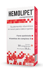 Suplemento Avert Hemolipet 30 Comprimidos