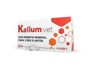 Suplemento Avert Kalium Vet 30 Comprimidos