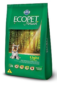 Ração Seca Ecopet Natural Cães Light Small Bites 3kg