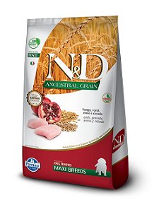 Ração Seca N&D Canine Ancestral Puppy Maxi sabor Frango e Romã 10,1kg