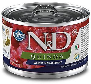 Alimento Úmido Lata N&D Canine Quinoa Weight Management 140g