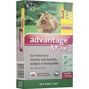 Antiparasitário Elanco Advantage Max 3 Cães Até 4kg