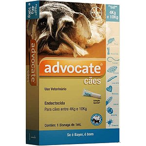 Endectoparasiticida Elanco Advocate Cães Entre 4 e 10kg