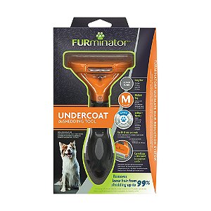 Rasqueadeira Furminator para Cães de Porte Médio de Pelo Curto