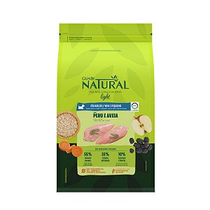 Ração Seca Guabi  Natural Cães Adultos Light Raças Mini e Pequenas sabor Peru e Aveia