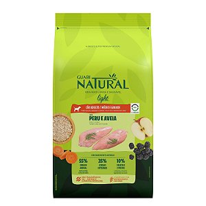 Ração Seca Guabi  Natural Cães Adultos Light Raças Médias e Grandes sabor Peru e Aveia 12kg