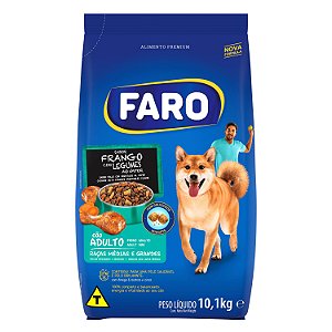 Ração Seca Faro para Cão Adulto de Porte Médio e Grande sabor Frango com Legumes