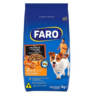 Ração Seca Faro para Cão Adulto de Porte Pequeno sabor Frango com Legumes
