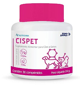 Suplemento Alimentar Mundo Animal Nutrisana Cispet 30 Comprimidos